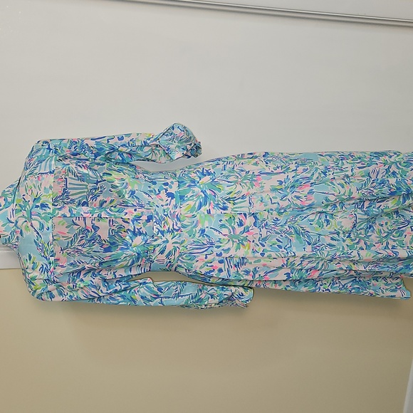 Lilly Pulitzer Floral Print Dress Size 10 - Picture 5 of 7
